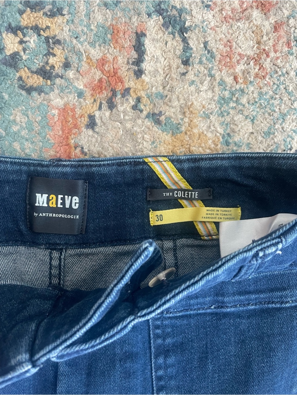 Anthropologie The Colette Crop Wide-Leg Jeans by Maeve size 30 - Picture 6 of 7